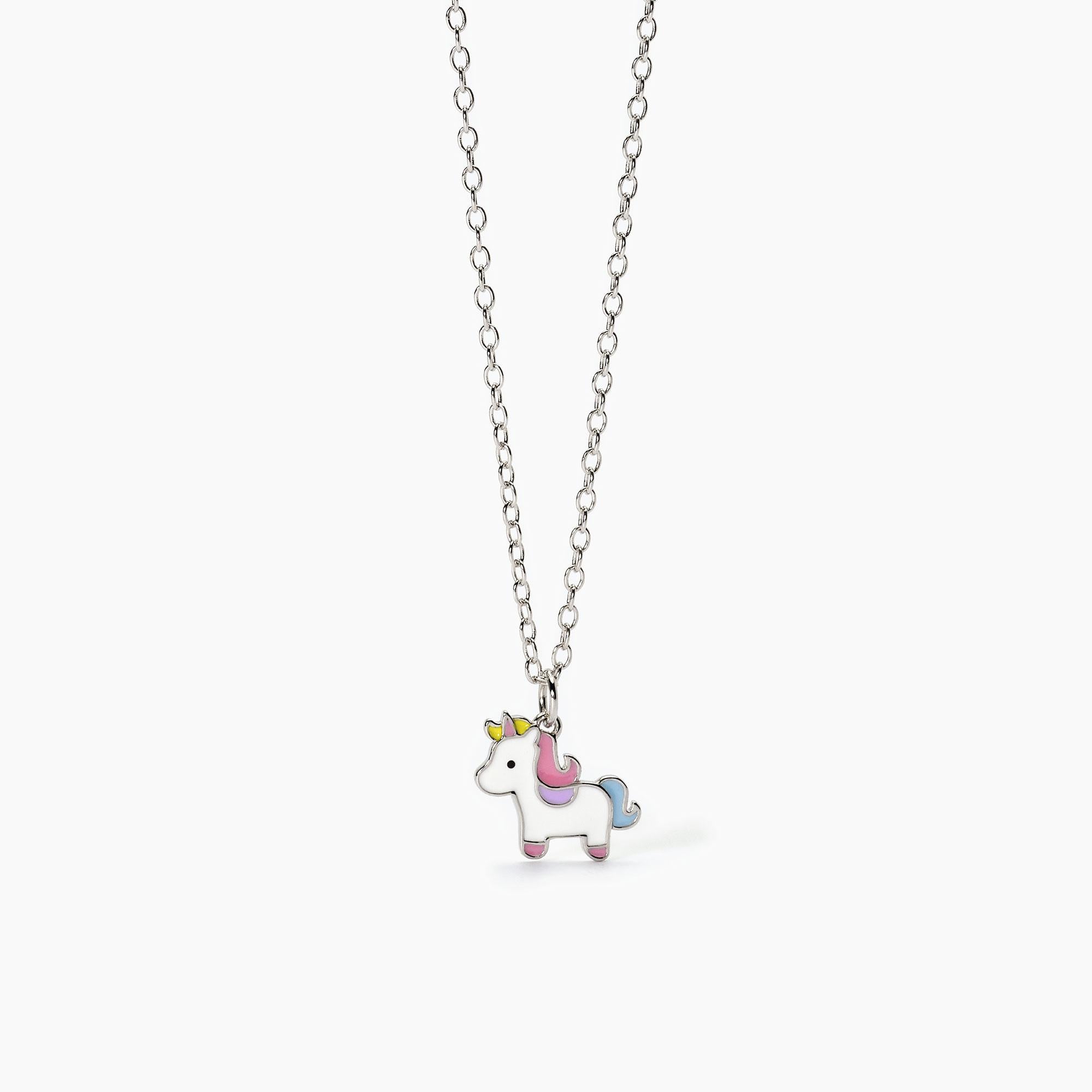 Mabina Junior - Girocollo in argento con UNICORNO MAGICO - 553617