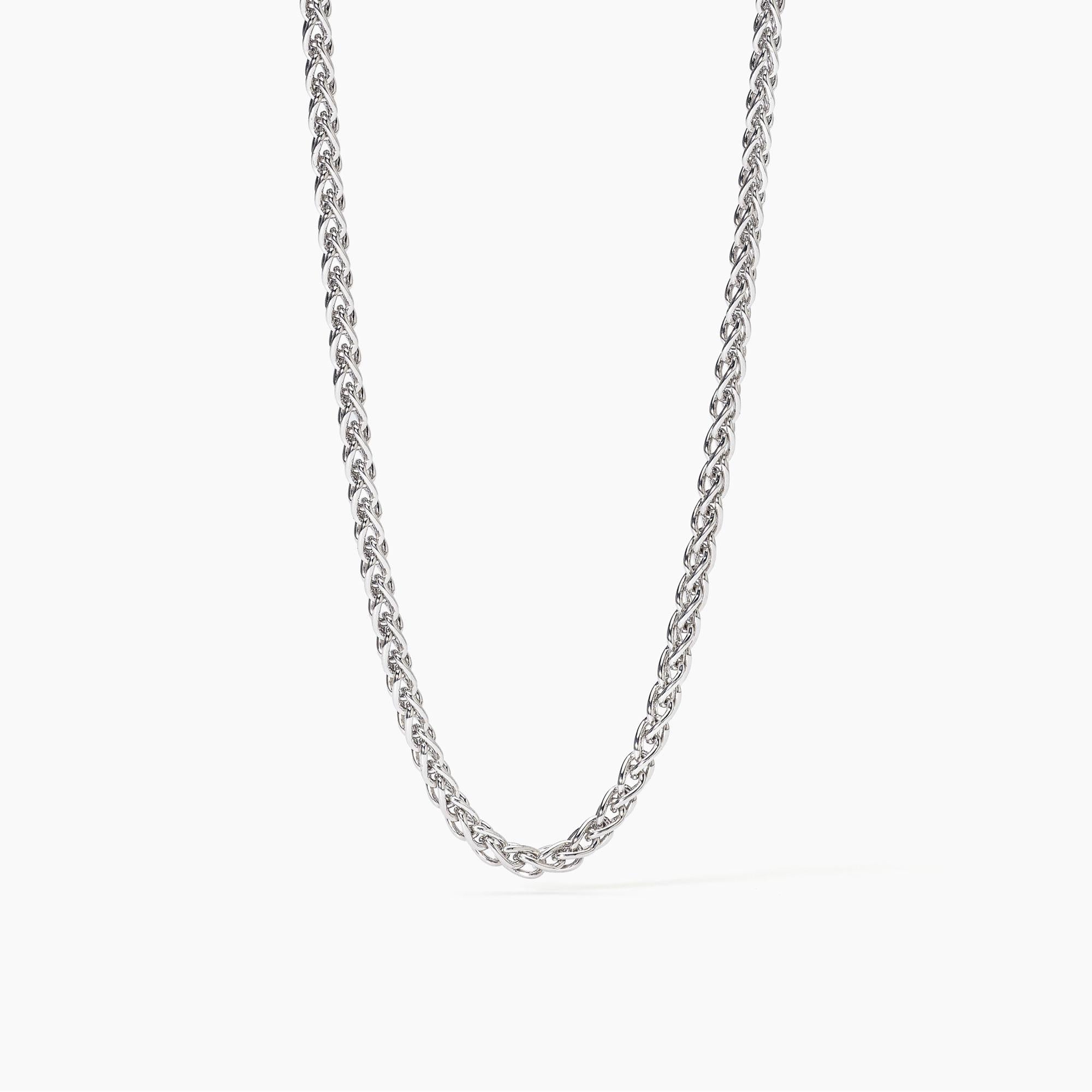Mabina Man - Silver necklace with spike chain EVERY DAY - 553631