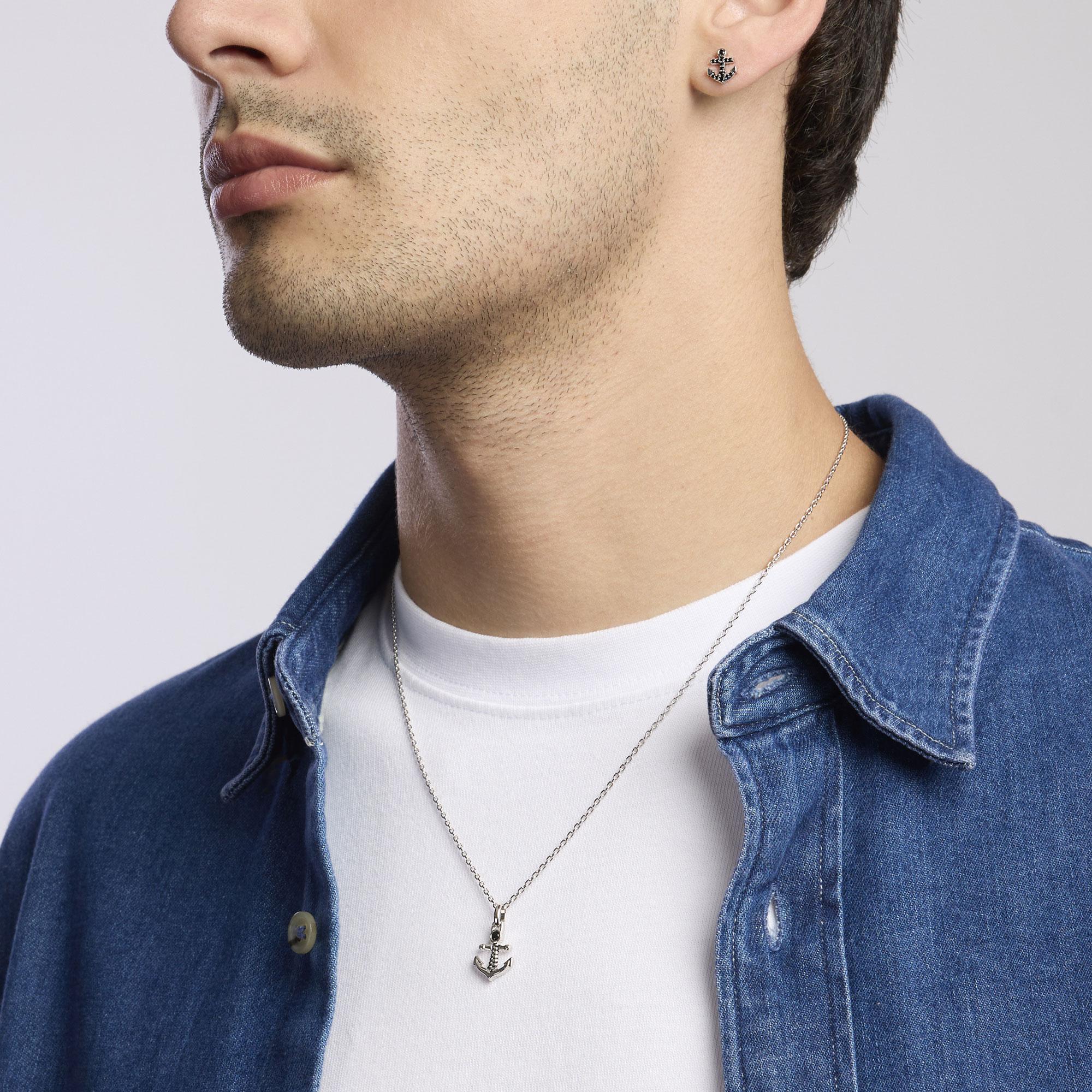 Mabina Uomo - Collana in argento con ancora NAVY RULE - 553638