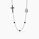 Mabina Uomo - Collana uomo in argento con croce e Madonnina Mystical - 553680