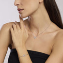 Mabina Donna - Girocollo in argento con cuore e zirconi HAPPY LOVE - 553681