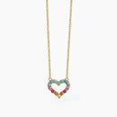 Mabina Donna - Girocollo in argento placcato oro con cuore HAPPY LOVE - 553682