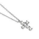 Mabina Donna - Collana croce in argento e diamanti lab-grown, 0.16ct - 553800