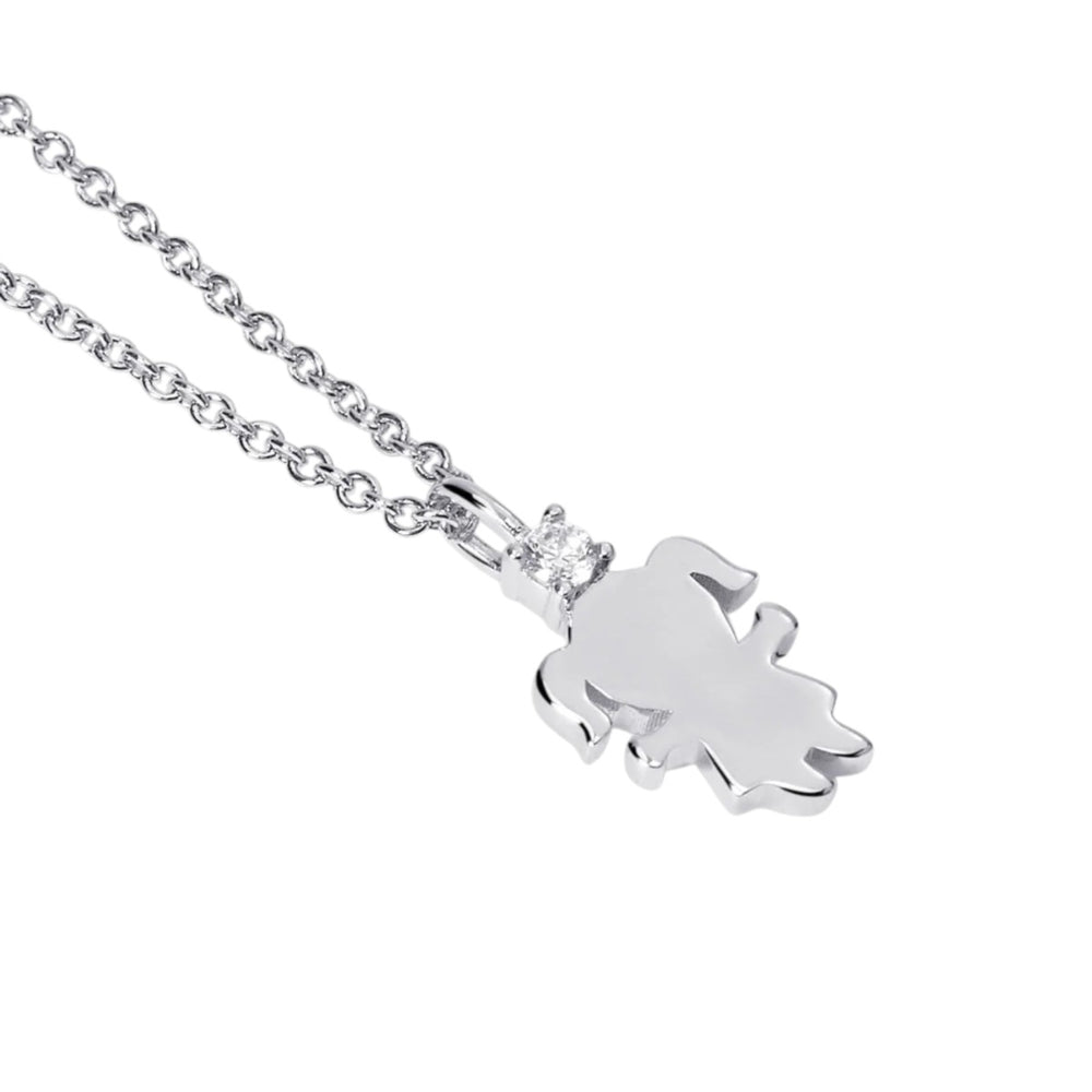 Mabina Donna - Collana bimba in argento e diamanti lab-grown, 0.04ct - 553802