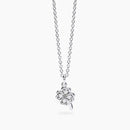Mabina Donna - Collana quadrifoglio in argento e diamanti lab-grown, 0.04ct - 553809