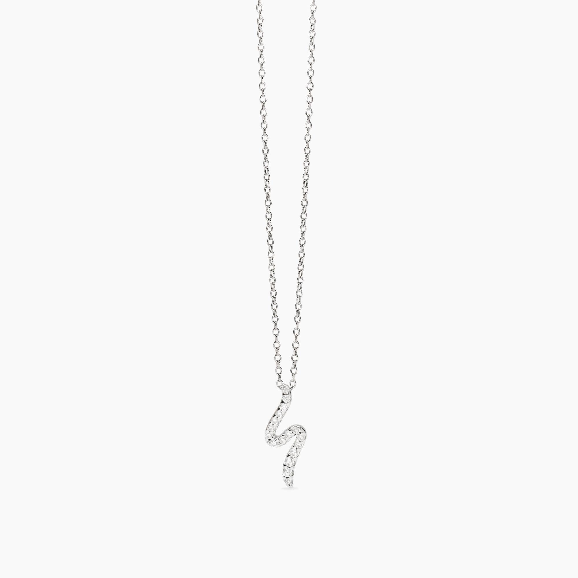 Mabina Donna Girocollo con pendente in zirconi, SAETTA - 553825