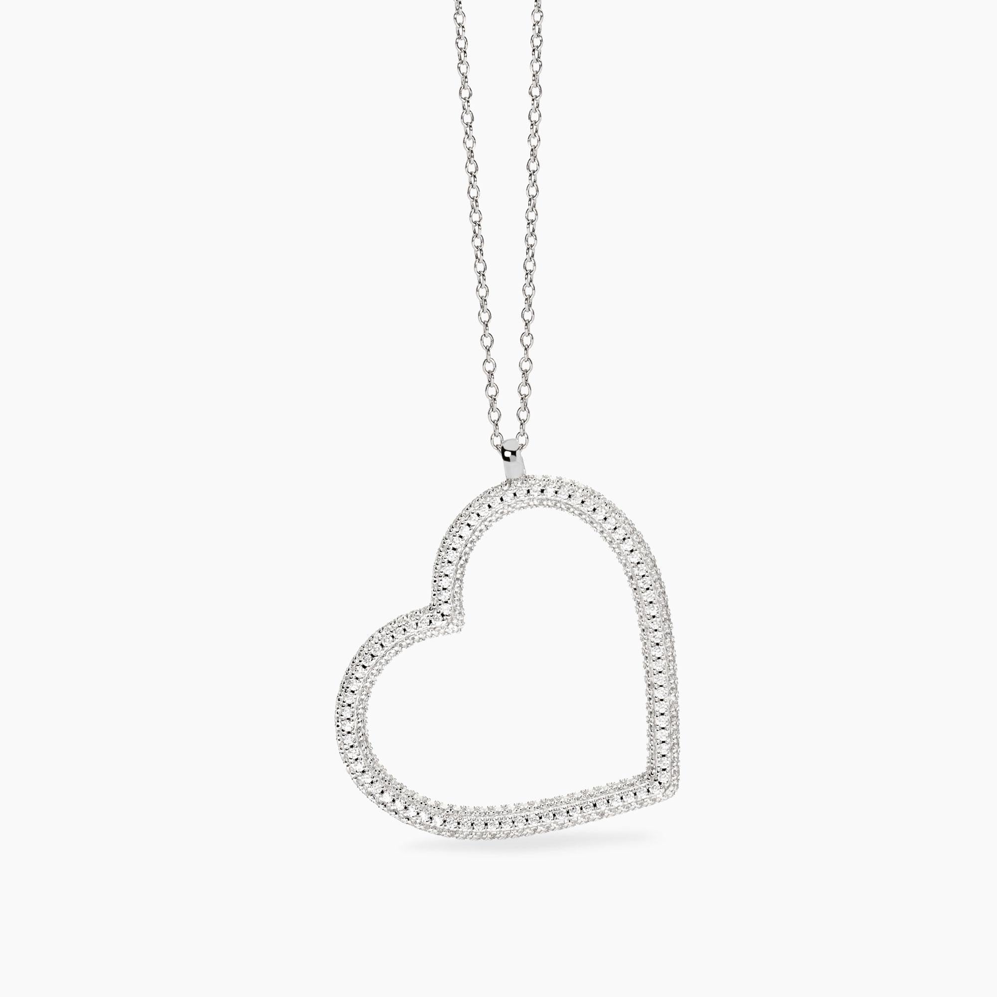 Mabina Donna Collana con cuore in zirconi, VERA - 553831