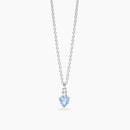 Mabina Donna - Girocollo con pendente con acquamarina sintetica taglio cuore e zirconi ROUGE - 553859