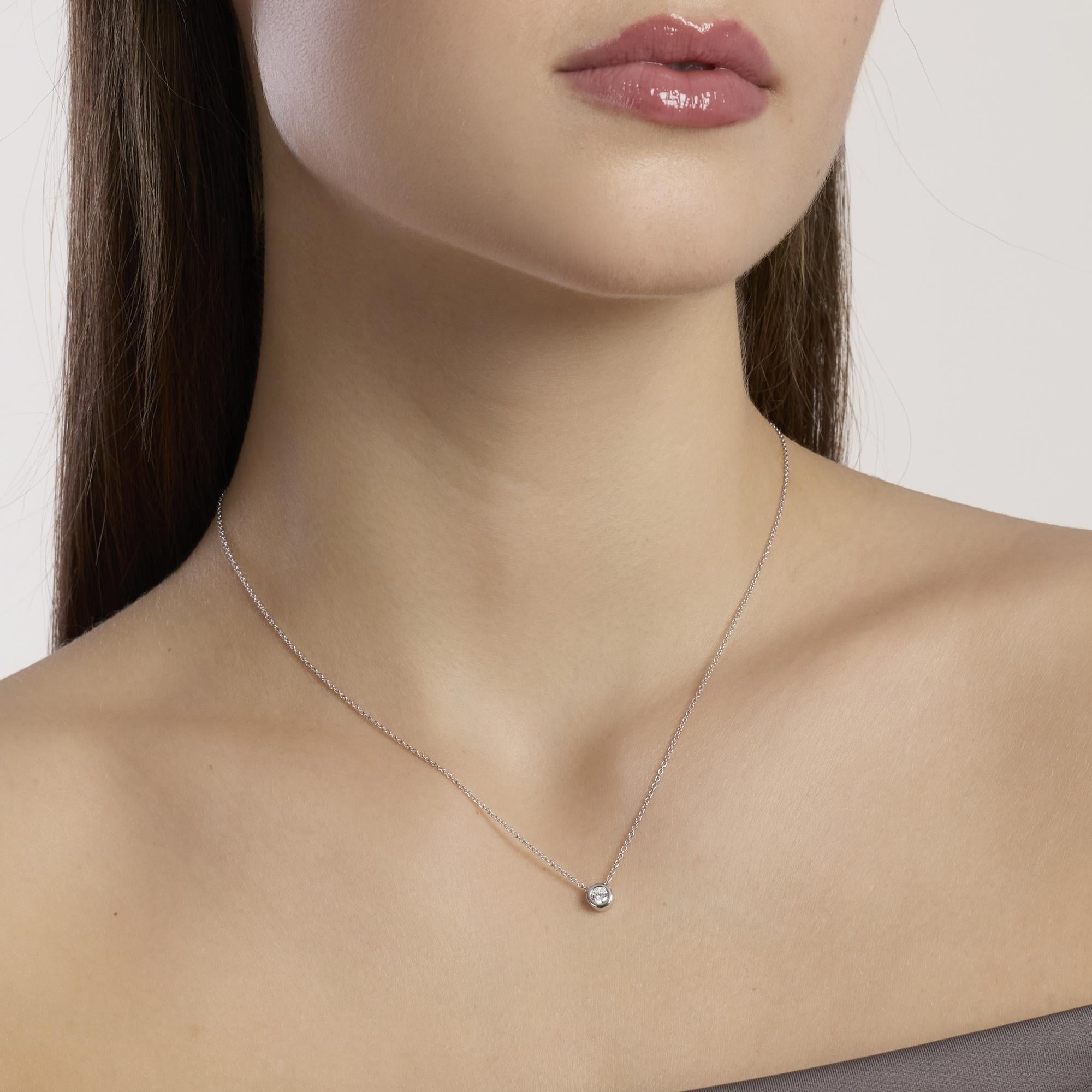 Mabina Donna - Girocollo punto luce con diamante lab-grown 0,18 carati MY DIAMOND - 553862