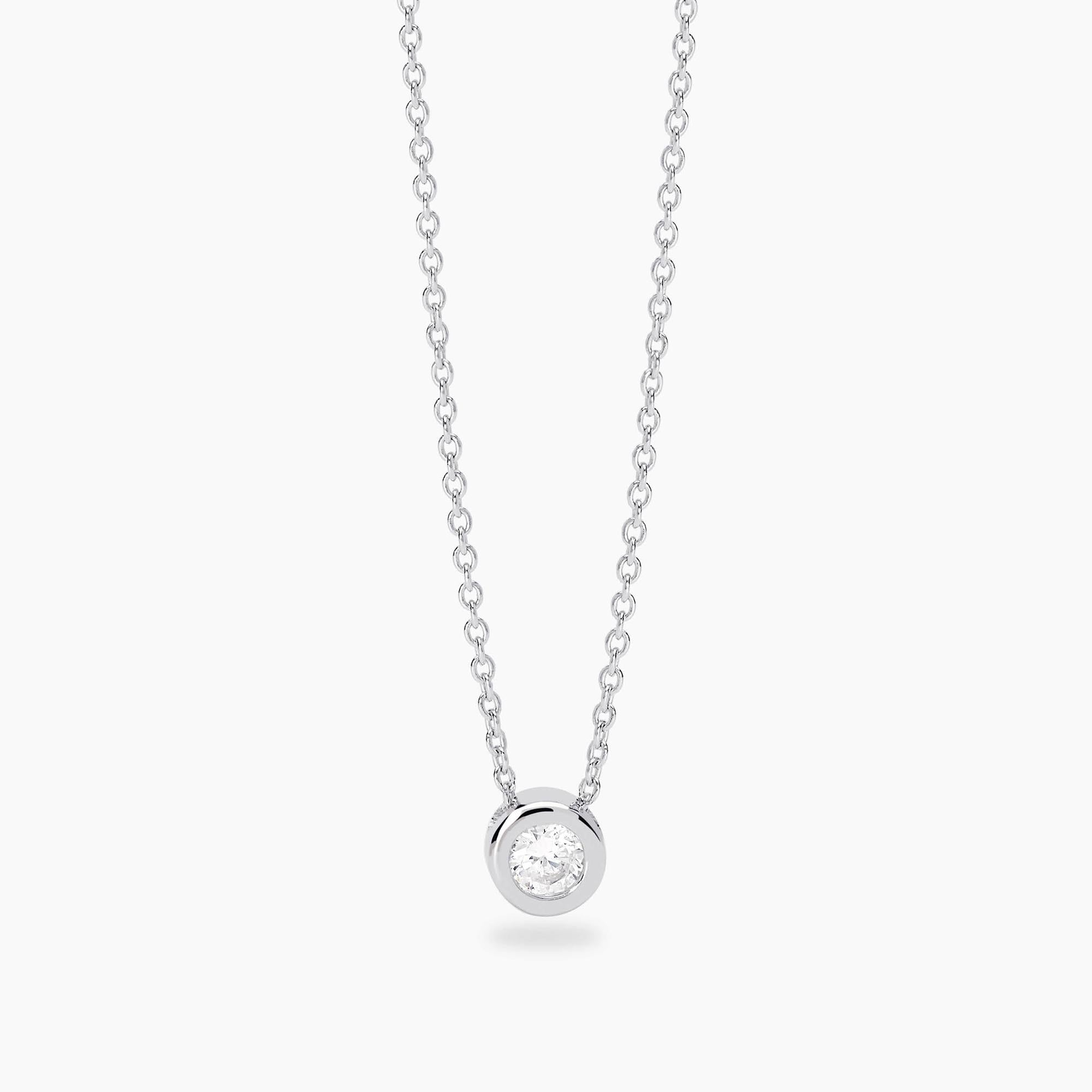 Mabina Donna - Girocollo punto luce con diamante lab-grown 0,18 carati MY DIAMOND - 553862
