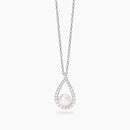 Mabina Donna - Girocollo con pendente a goccia con zirconi e perla coltivate ONE - 553884