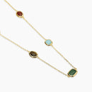 Mabina Donna - Girocollo in argento dorato con pietre multicolor GIULIETTA - 553892