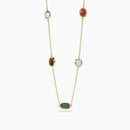 Mabina Donna - Girocollo in argento dorato con pietre multicolor GIULIETTA - 553892