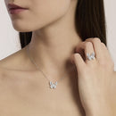 Mabina Donna - Girocollo con farfalla in pavé zirconi BATTITO D'ALI - 553908