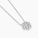 Mabina Donna Girocollo in argento con ciondolo fiore in zirconi - GIARDINO D'INVERNO - 553947