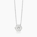 Mabina Donna Girocollo in argento con ciondolo fiore in zirconi - GIARDINO D'INVERNO - 553947