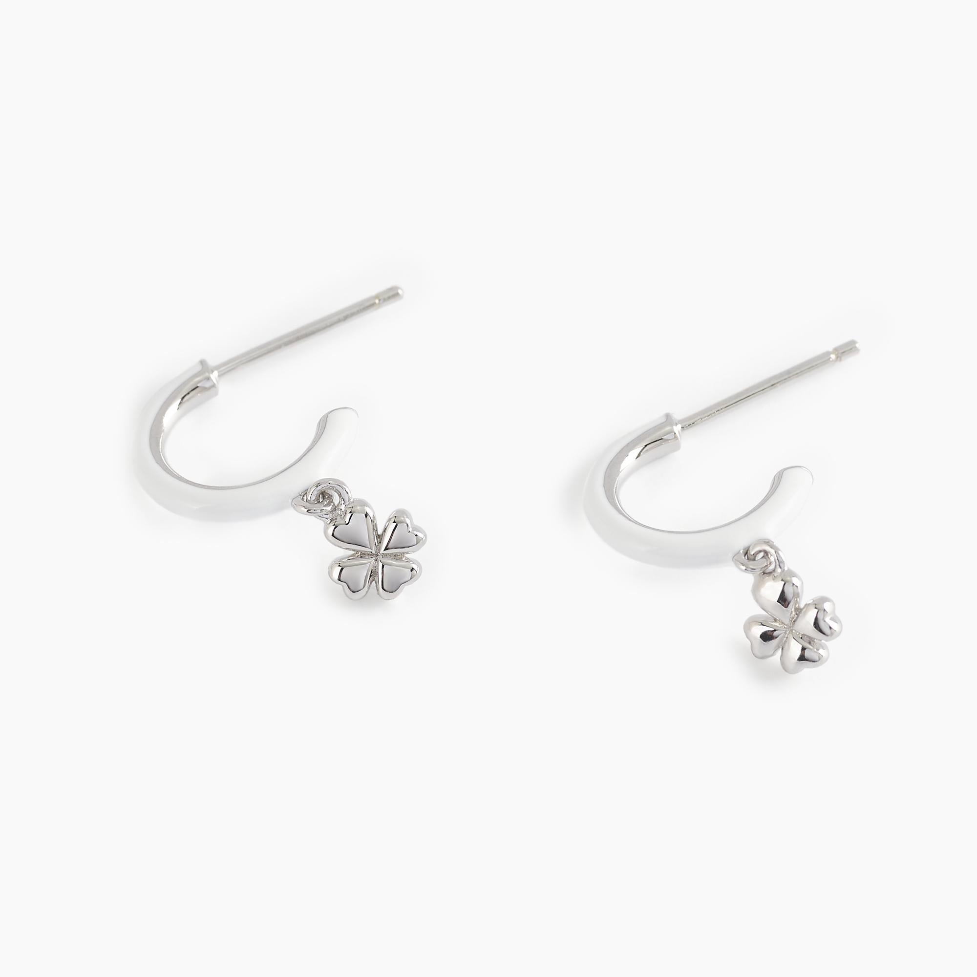 Mabina Junior - Hoop earrings with four-leaf clover SIGNORINA - 563462