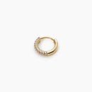 Mabina Donna - Monorecchino a cerchio dorato con pavé MONOMANIA - 563506