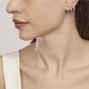 Mabina Donna - Monorecchino a cerchio dorato con pavé MONOMANIA - 563506