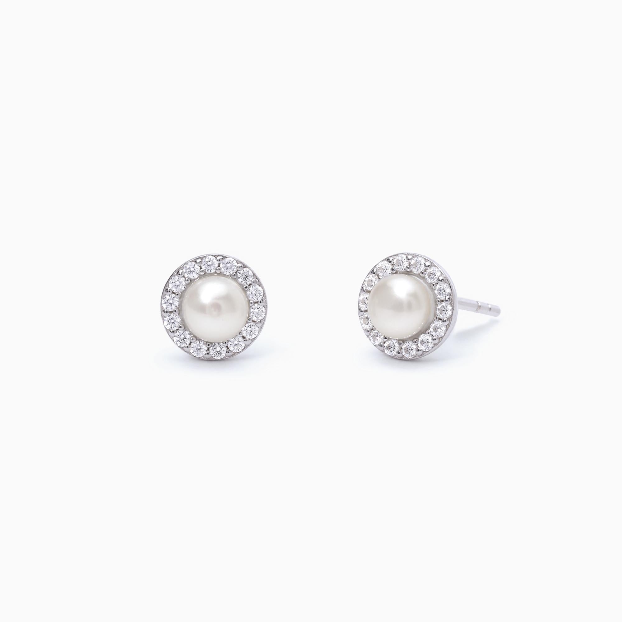 Mabina Donna - Orecchini lobo con perle coltivate MILANESIENNE - 563553