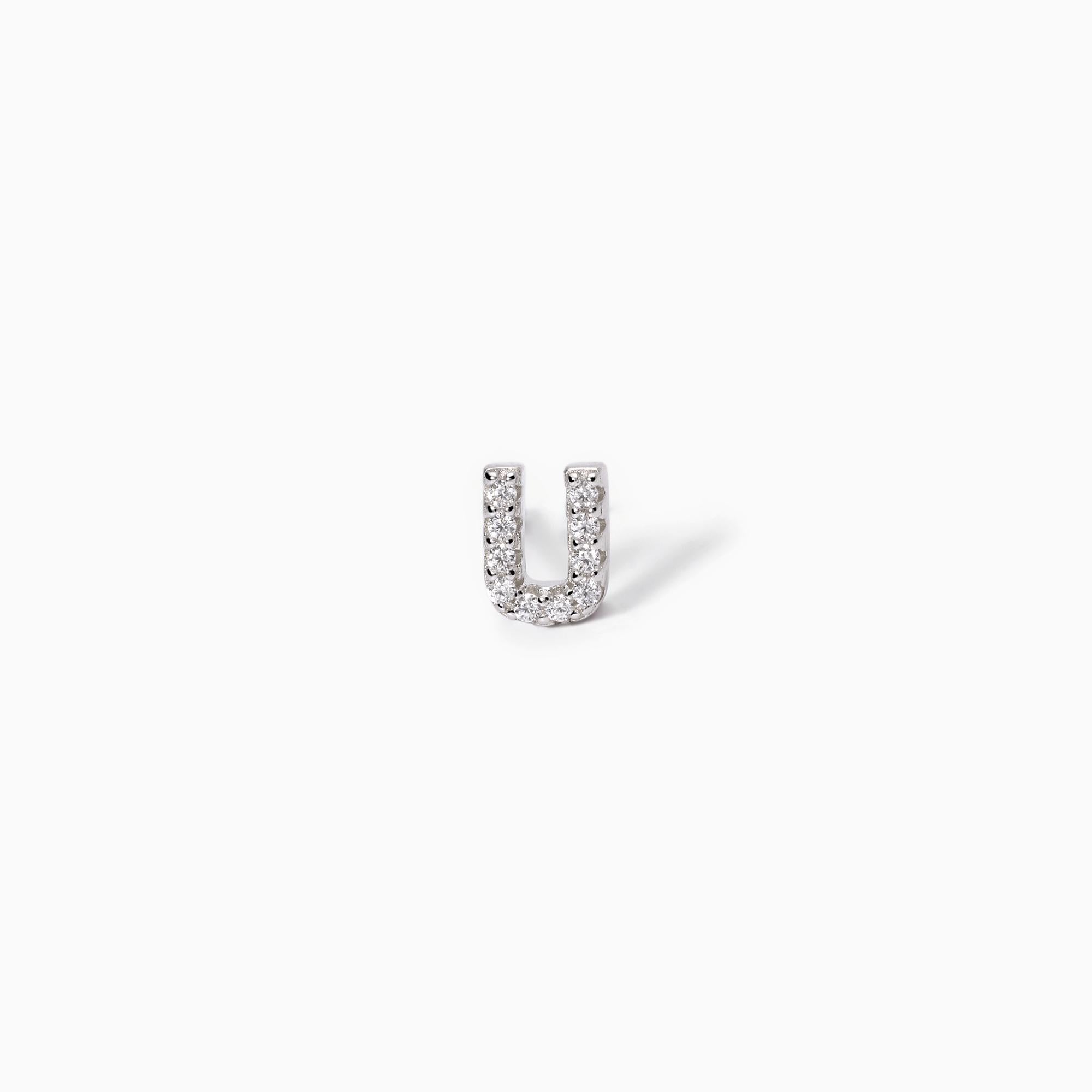 Mabina Donna - Mono orecchino lettera "U" - 563569U