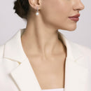 Mabina Donna - Orecchini a cerchio con perla coltivata pendente INVITO A NOZZE - 563604