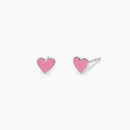 Mabina Junior - Orecchini in argento per bambina con cuoricino rosa
 MON AMOUR - 563688