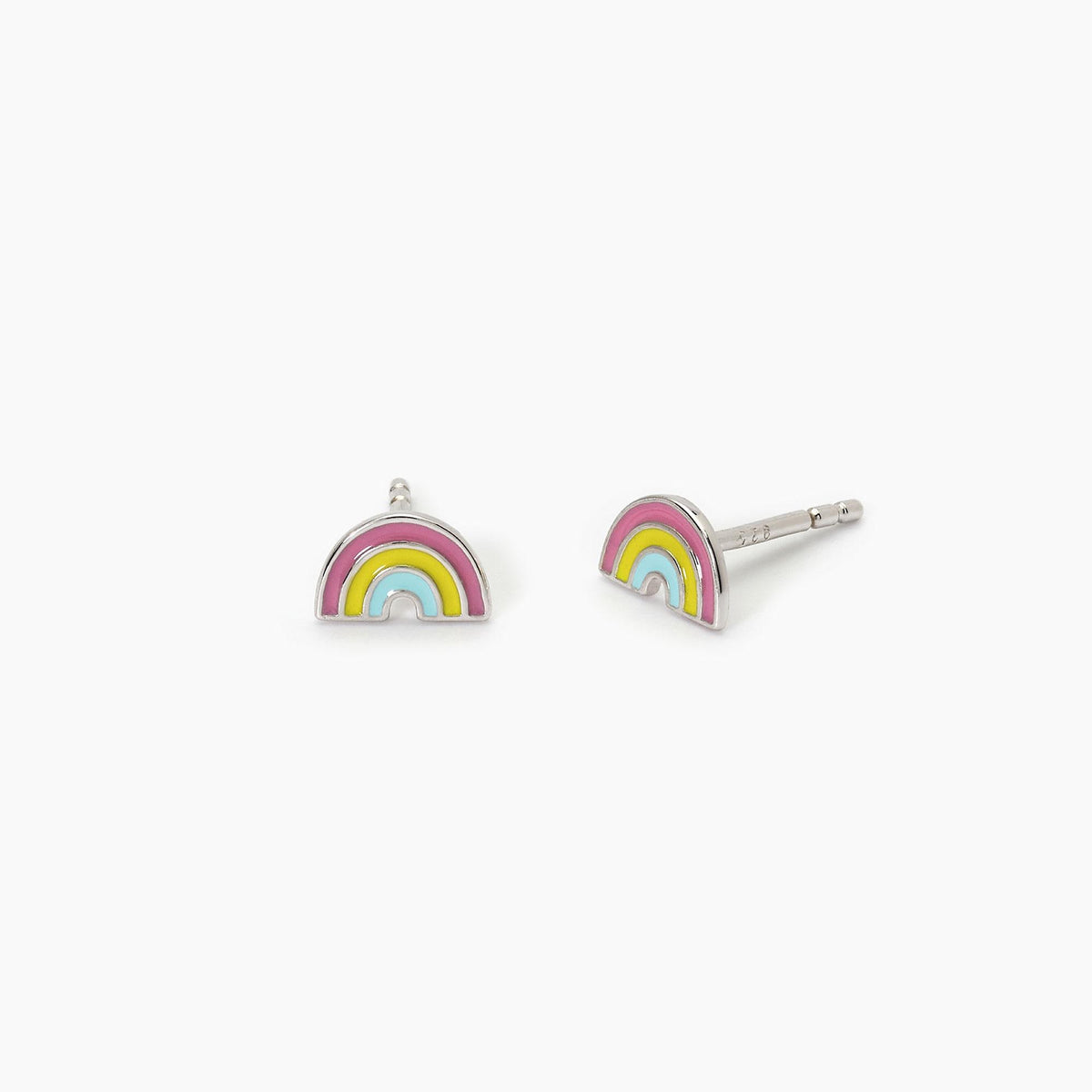 Mabina Junior – REGENBOGEN-Silberohrringe – 563691