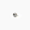 Mabina Homme - Boucle d'oreille en argent avec zircon noir MONOMANIA - 563698
