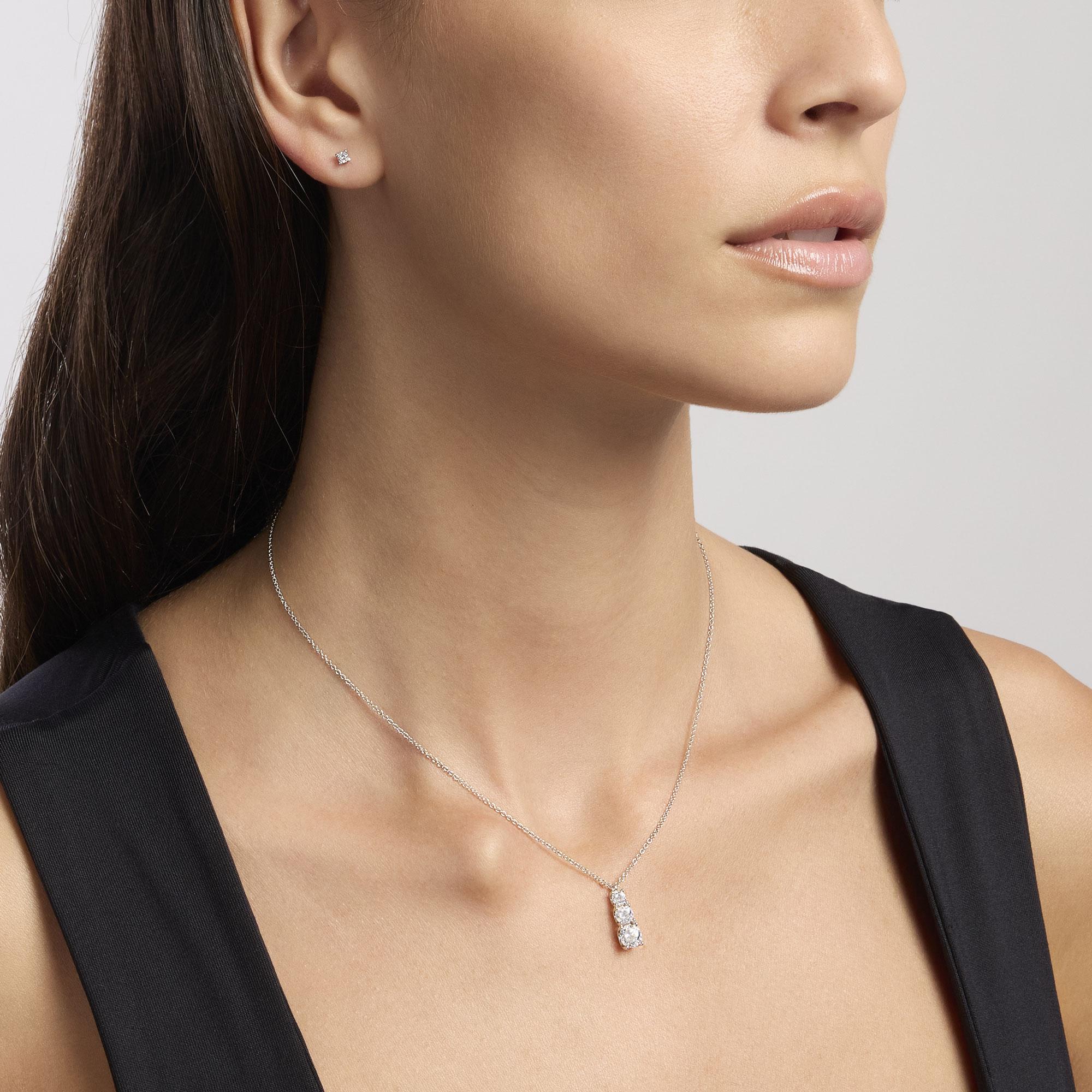 Mabina Donna - Orecchini in argento con punto luce SHINY - 563712