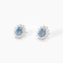 Mabina Donna - Orecchini in argento con acquamarina sintetica COOL OR RÉTRO? - 563714