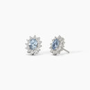 Mabina Donna - Orecchini in argento con acquamarina sintetica COOL OR RÉTRO? - 563714