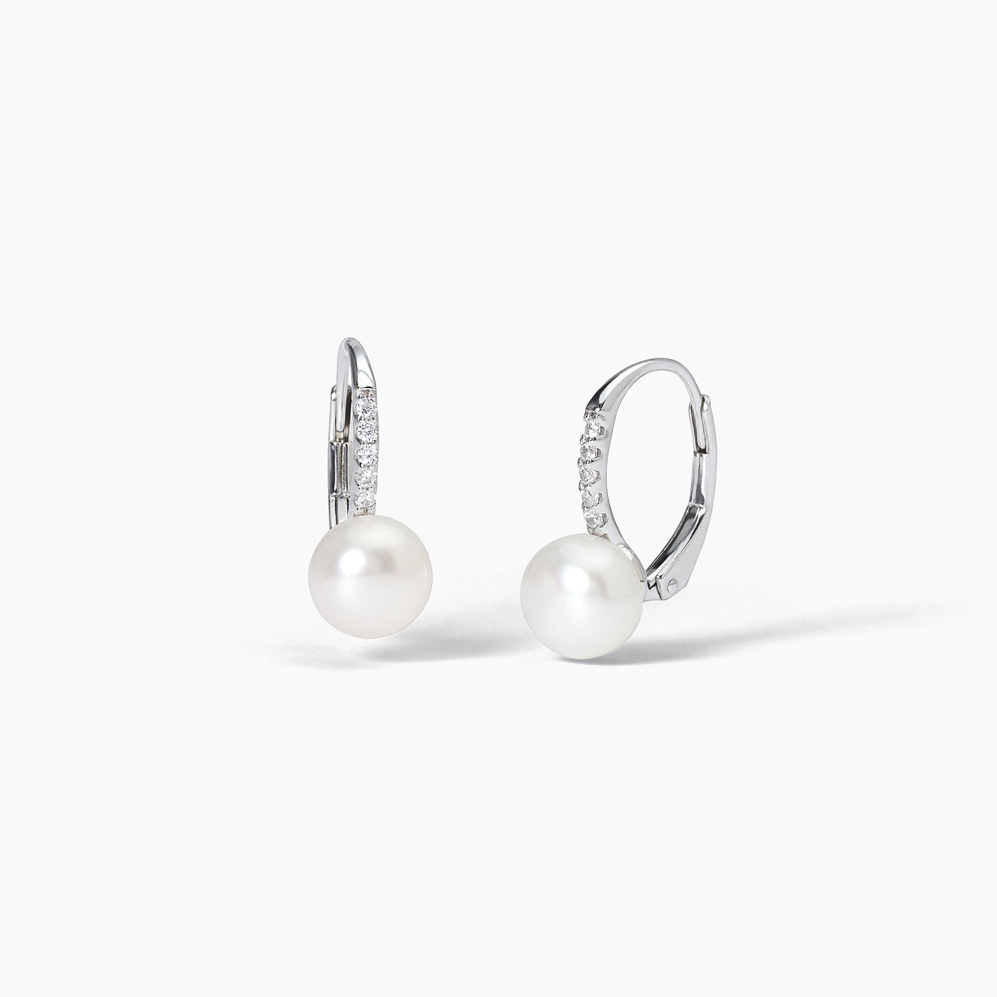 Mabina Donna - Orecchini in argento con perle e zirconi INVITO A NOZZE - 563726