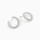 Mabina Woman - FUTURIST silver earrings with zircons - 563755