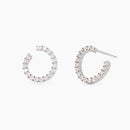 Mabina Femme - Boucles d'oreilles FUTURISTES en argent avec zircons - 563755