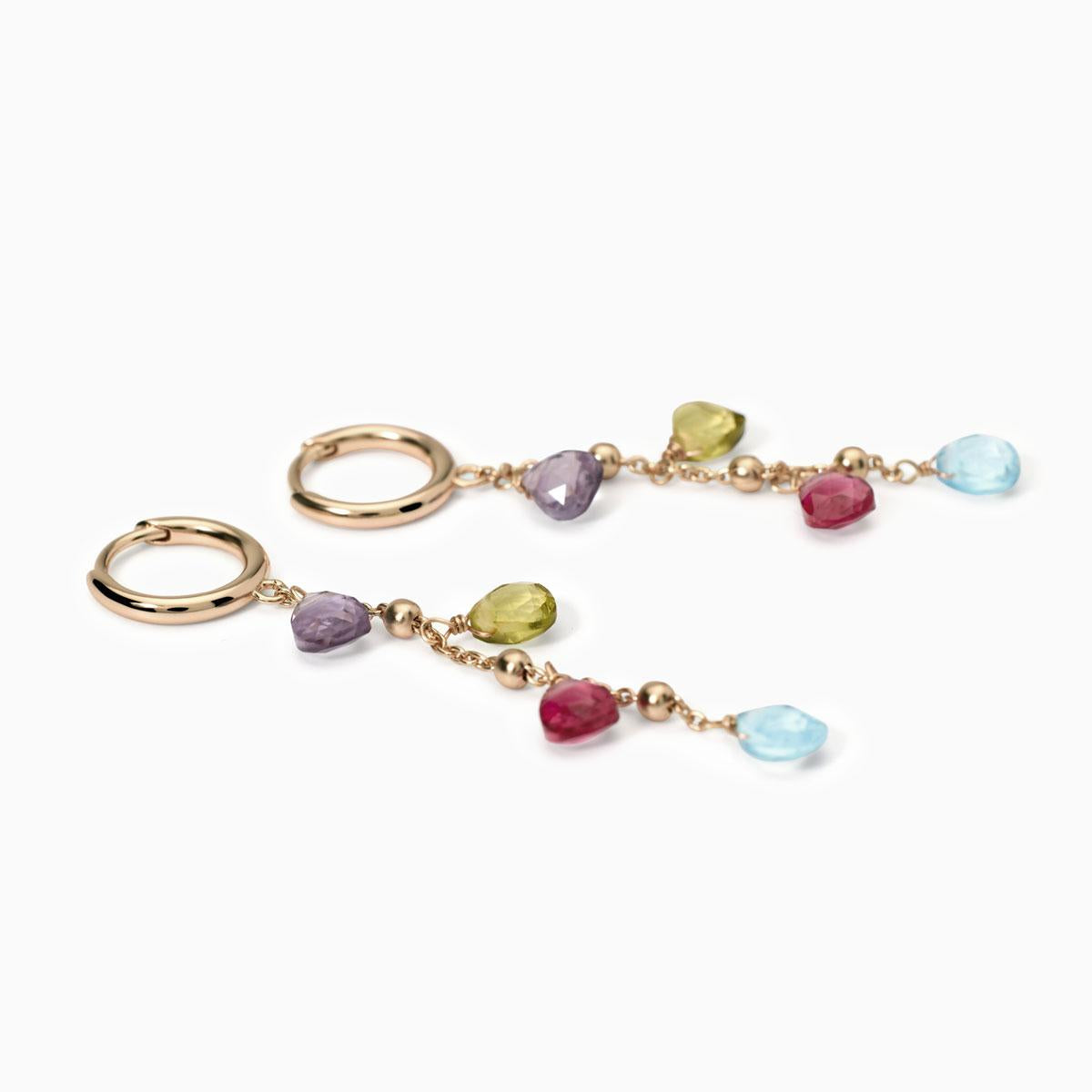 Mabina Femme - Boucles d'oreilles pendantes avec verre multicolore CODE BEAUTÉ - 563784