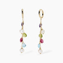 Mabina Woman - Pendant earrings with glass and pearls BEAUTY CODE- 563785