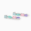 Mabina Woman - Earrings with multicolor fusion stone SANTORINI - 563793