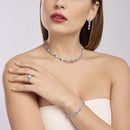 Mabina Femme - Boucles d'oreilles avec pierre de fusion multicolore SANTORINI - 563793