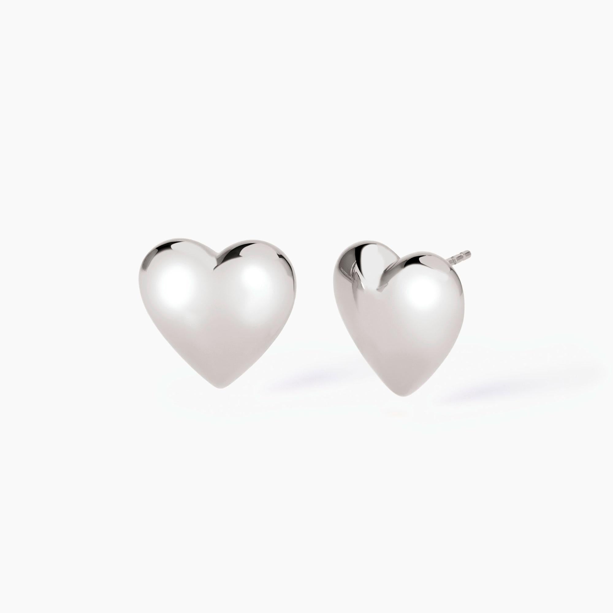 Mabina Donna - Orecchini in argento a forma di cuore Don't Say Love - 563831