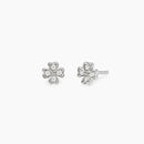 Mabina Donna - Orecchini quadrifoglio in argento e diamanti lab-grown, 0.08ct - 563901