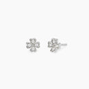 Mabina Donna - Orecchini quadrifoglio in argento e diamanti lab-grown, 0.08ct - 563901