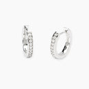 Mabina Donna - Orecchini a cerchio in argento e diamanti lab-grown, 0.20ct - 563903