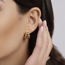 Mabina Donna - Orecchini in argento dorato ONDE - 563928