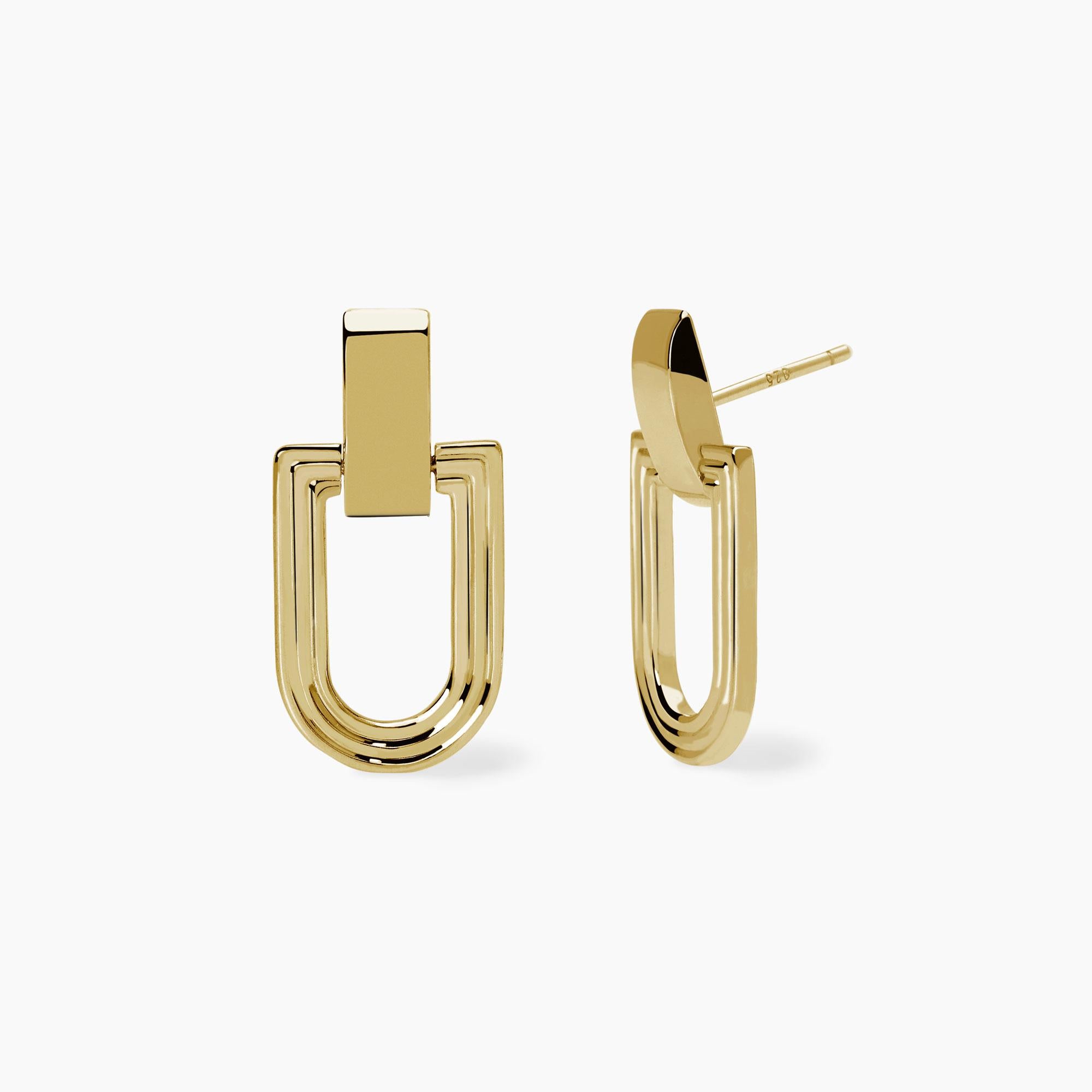 Mabina Donna Orecchini in argento dorato ROMA - 563944