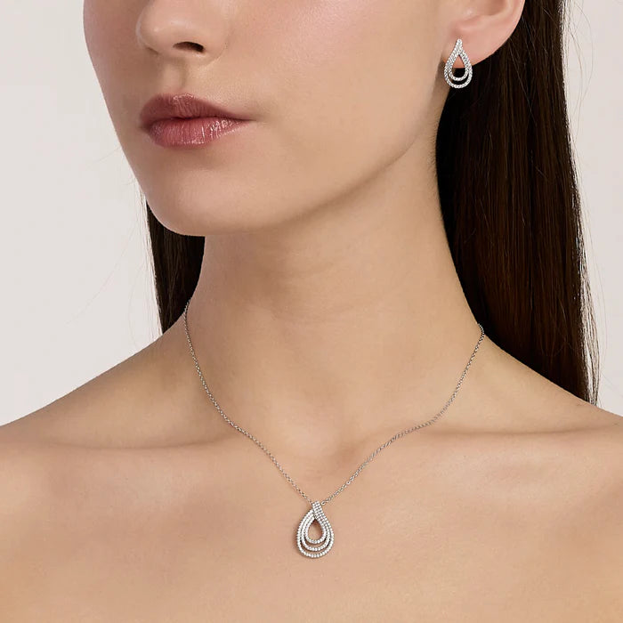 Mabina Donna - Orecchini a goccia IN ARGENTO con zirconi bianchi, GOCCIA DOPO GOCCIA - 563966