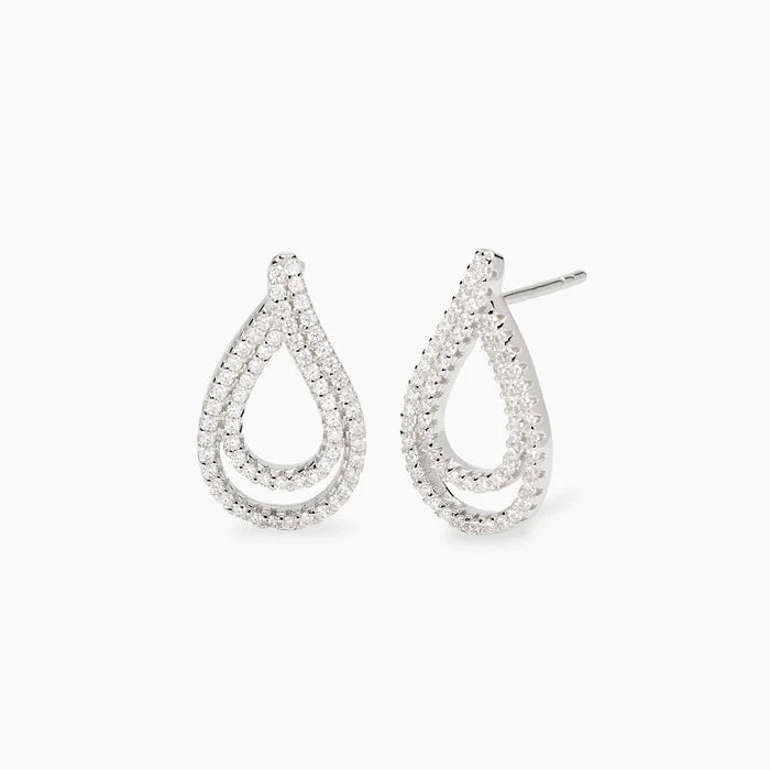 Mabina Donna - Orecchini a goccia IN ARGENTO con zirconi bianchi, GOCCIA DOPO GOCCIA - 563966