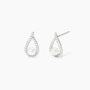 Mabina Donna - Orecchini a goccia con zirconi e perle coltivate ONE - 563967