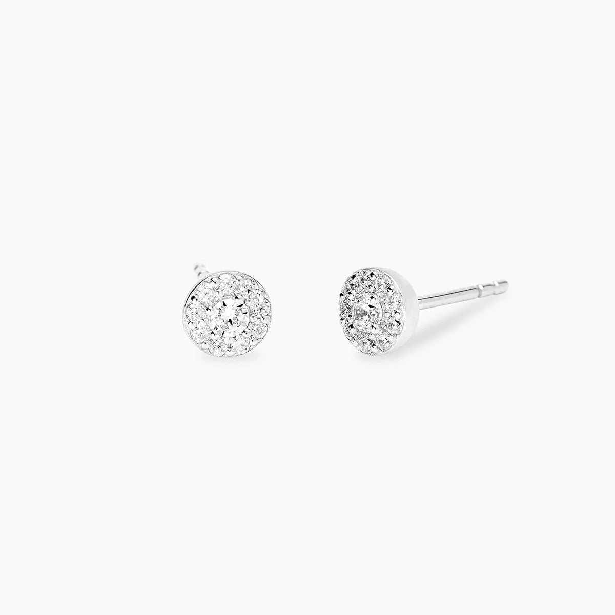 Mabina Donna - Orecchini PUNTO LUCE in argento e diamanti lab grown - 563996