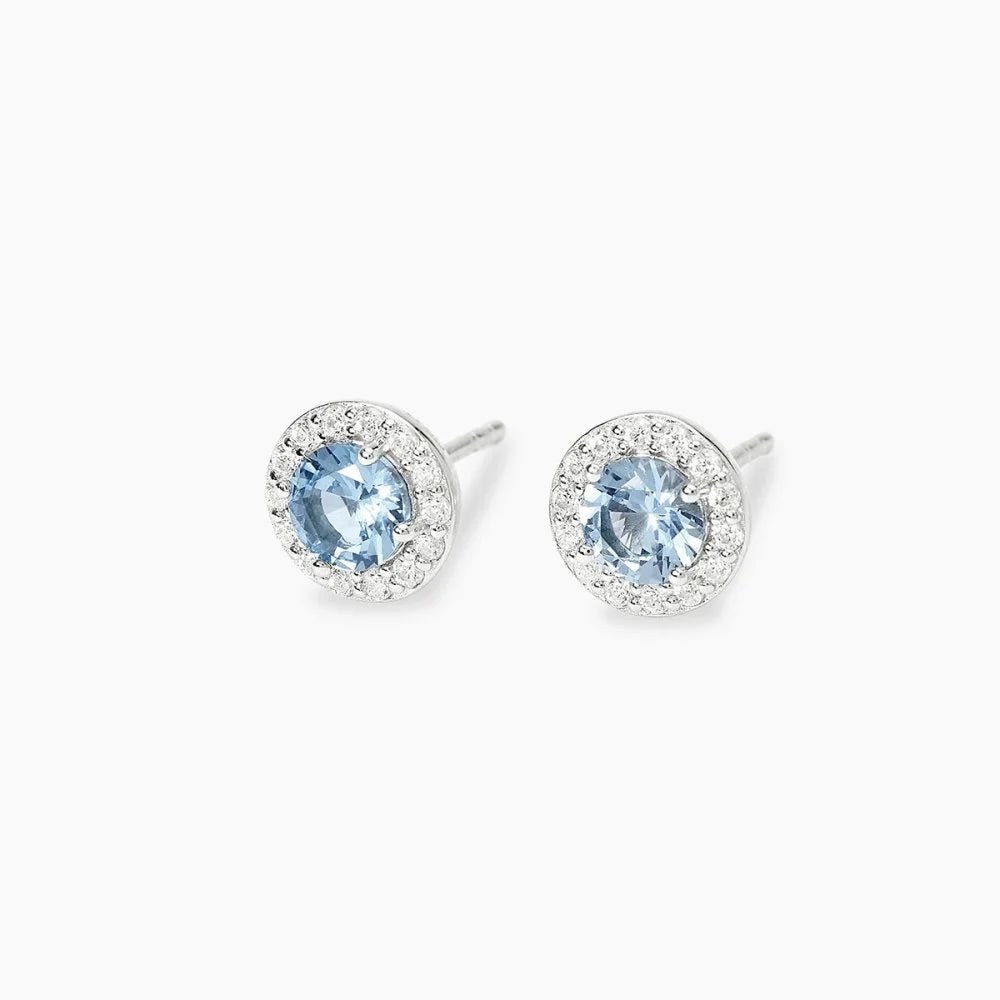 Mabina Donna - Orecchini in argento, topazi sintetici e diamanti lab grown - 564011